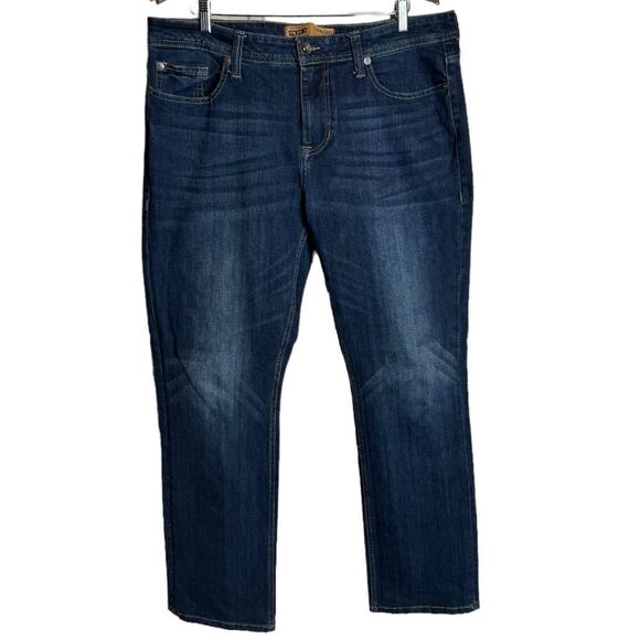 Seven7 Straight Fit Blue Jeans size 36x32 - Picture 1 of 8